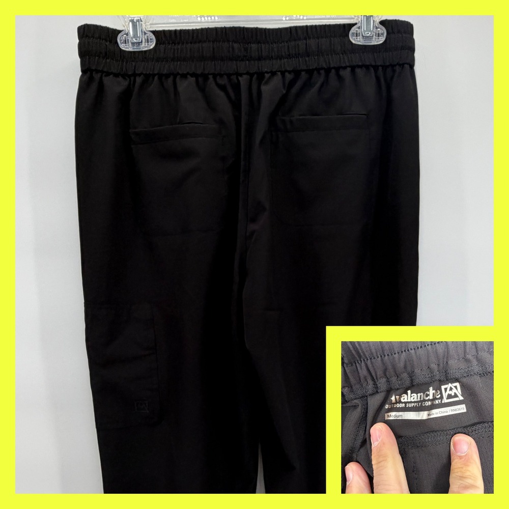 Avalanche Cargo Pants Mens Medium Black Ripstop Hiking Outdoor CA732R4